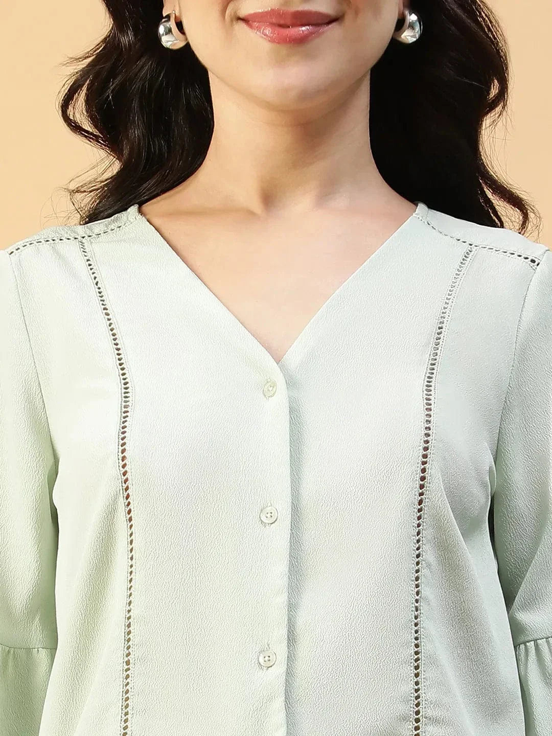 Women Light Green Top