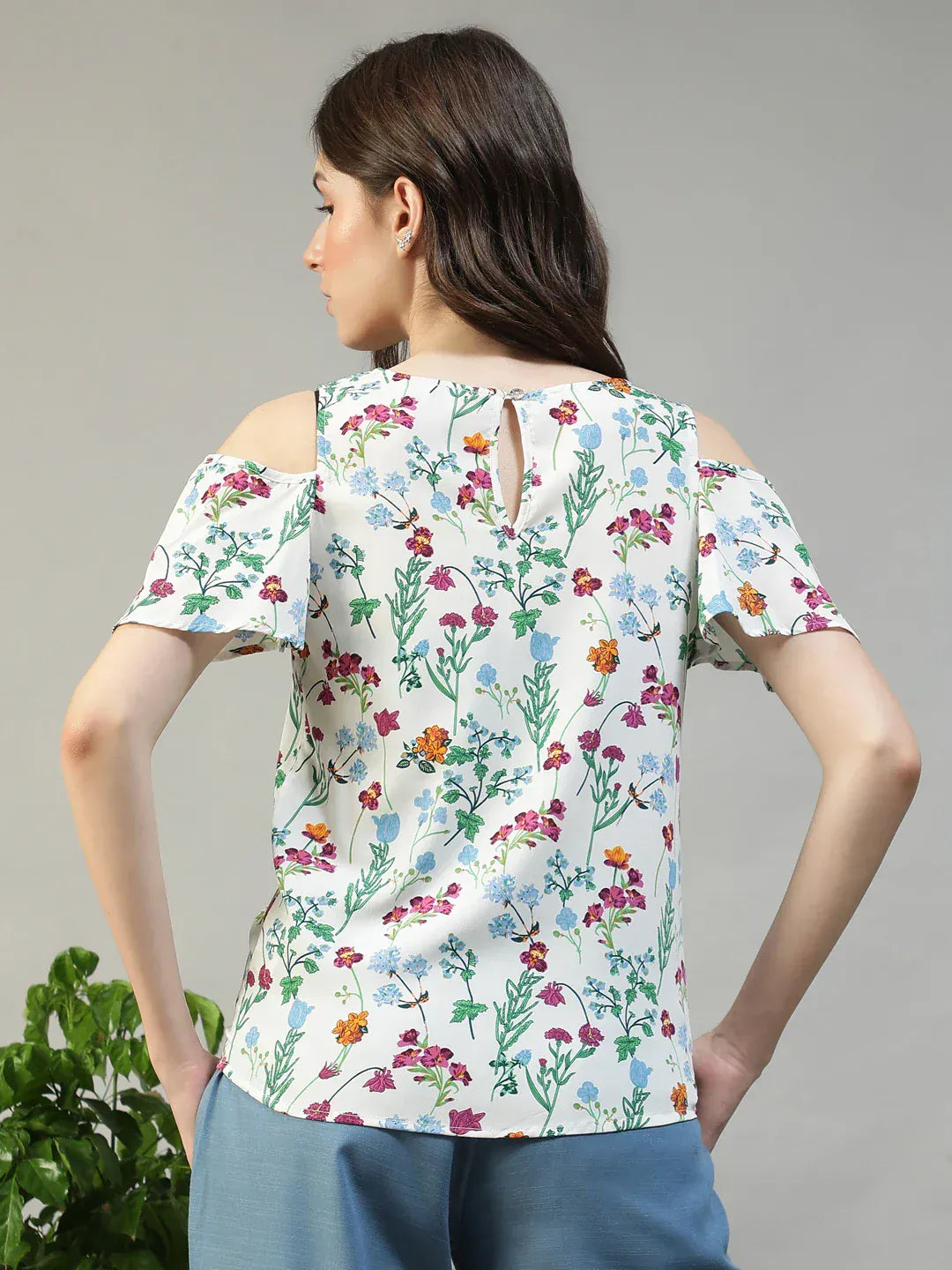 Women Multicolor Floral Print Top