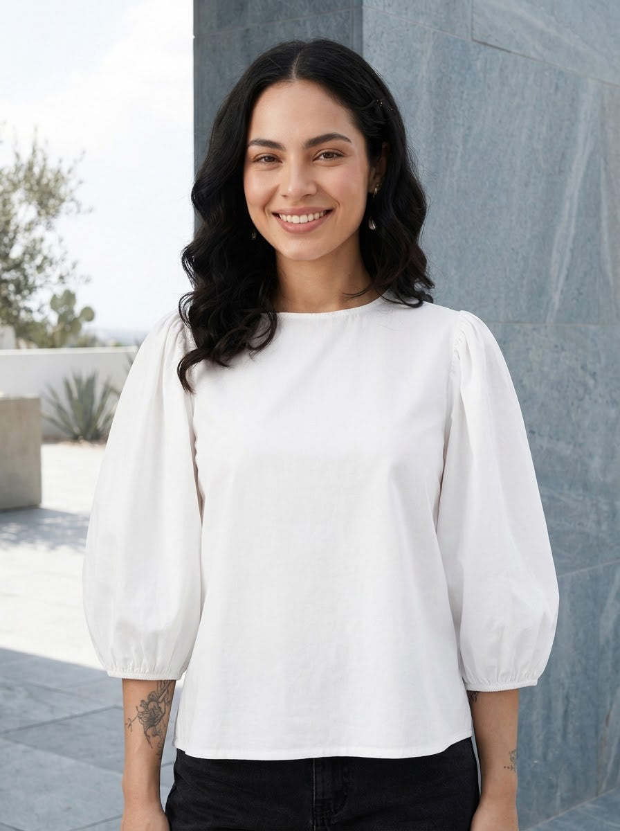 White Cotton Top