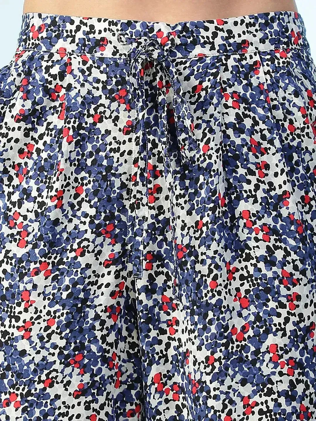 Multicolor Floral Print Pant