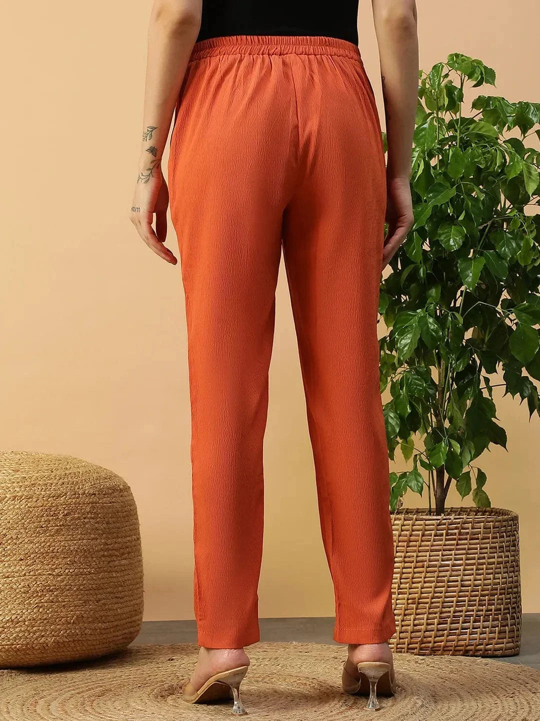 Women Orange Pant