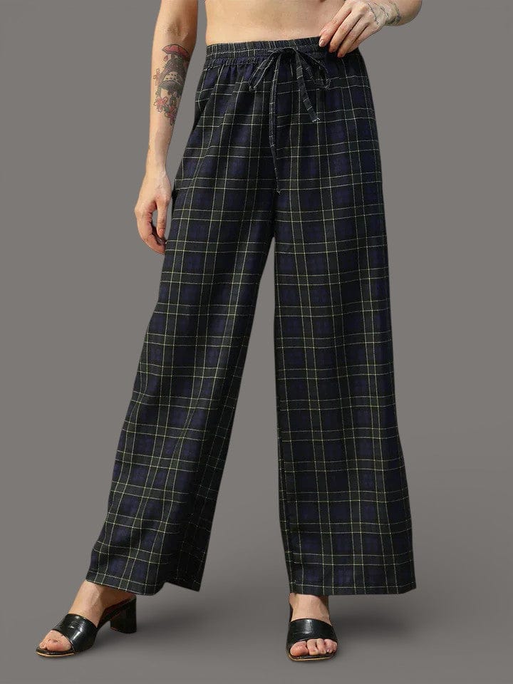 Black Check Pant