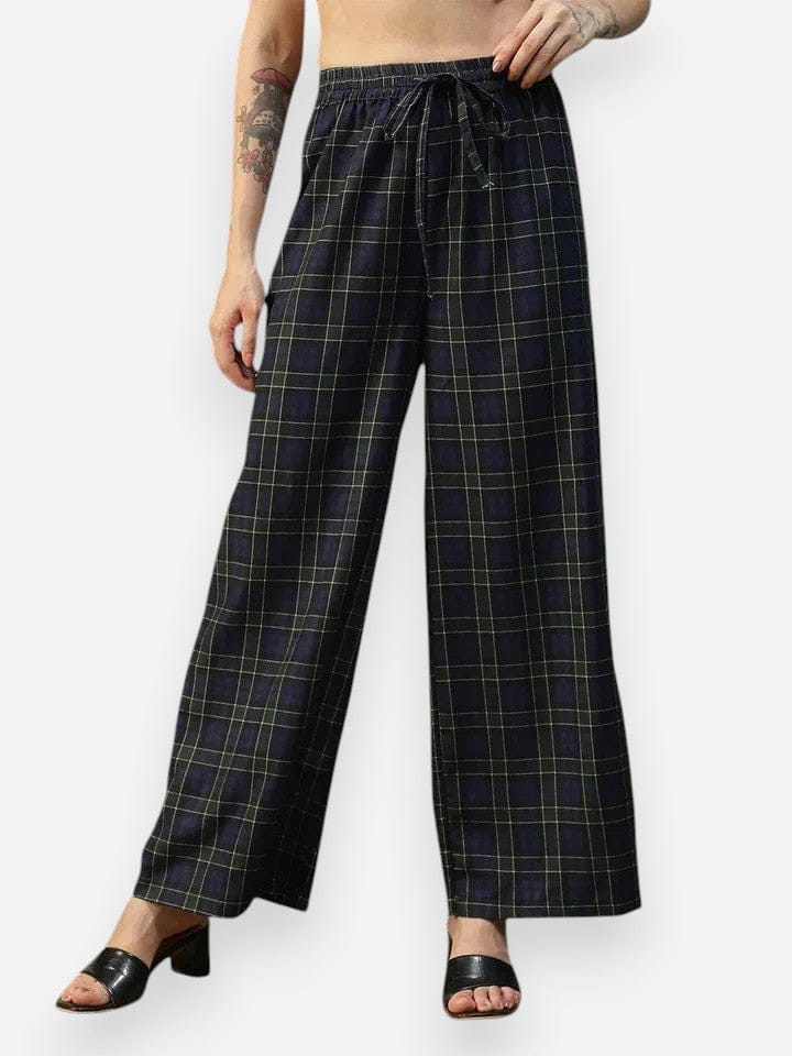 Black Check Pant