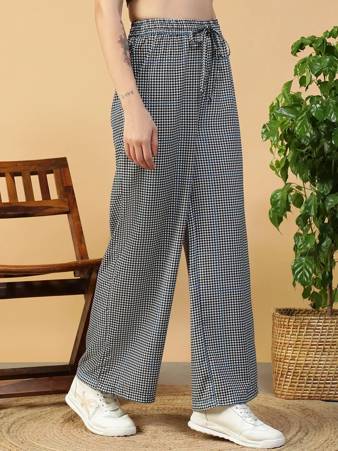 Black & White Check Pant