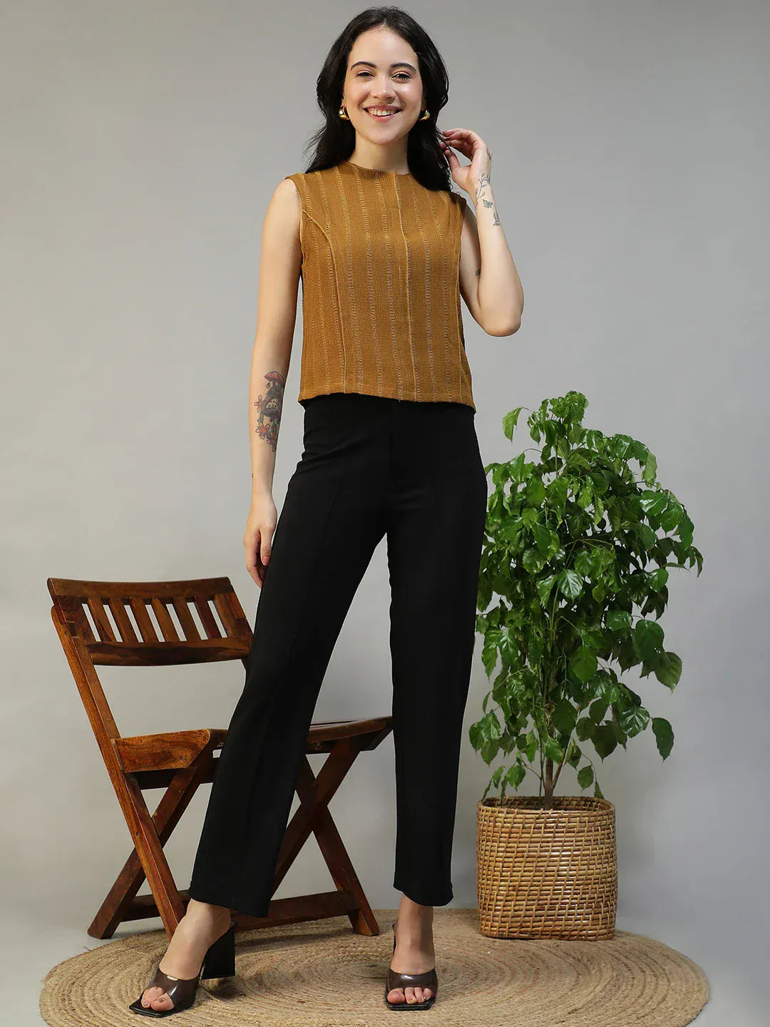 Women Mustard Top