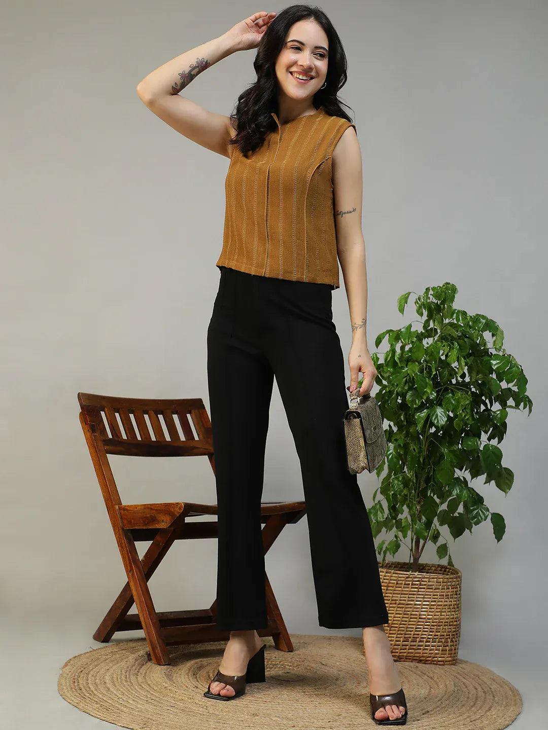 Women Mustard Top