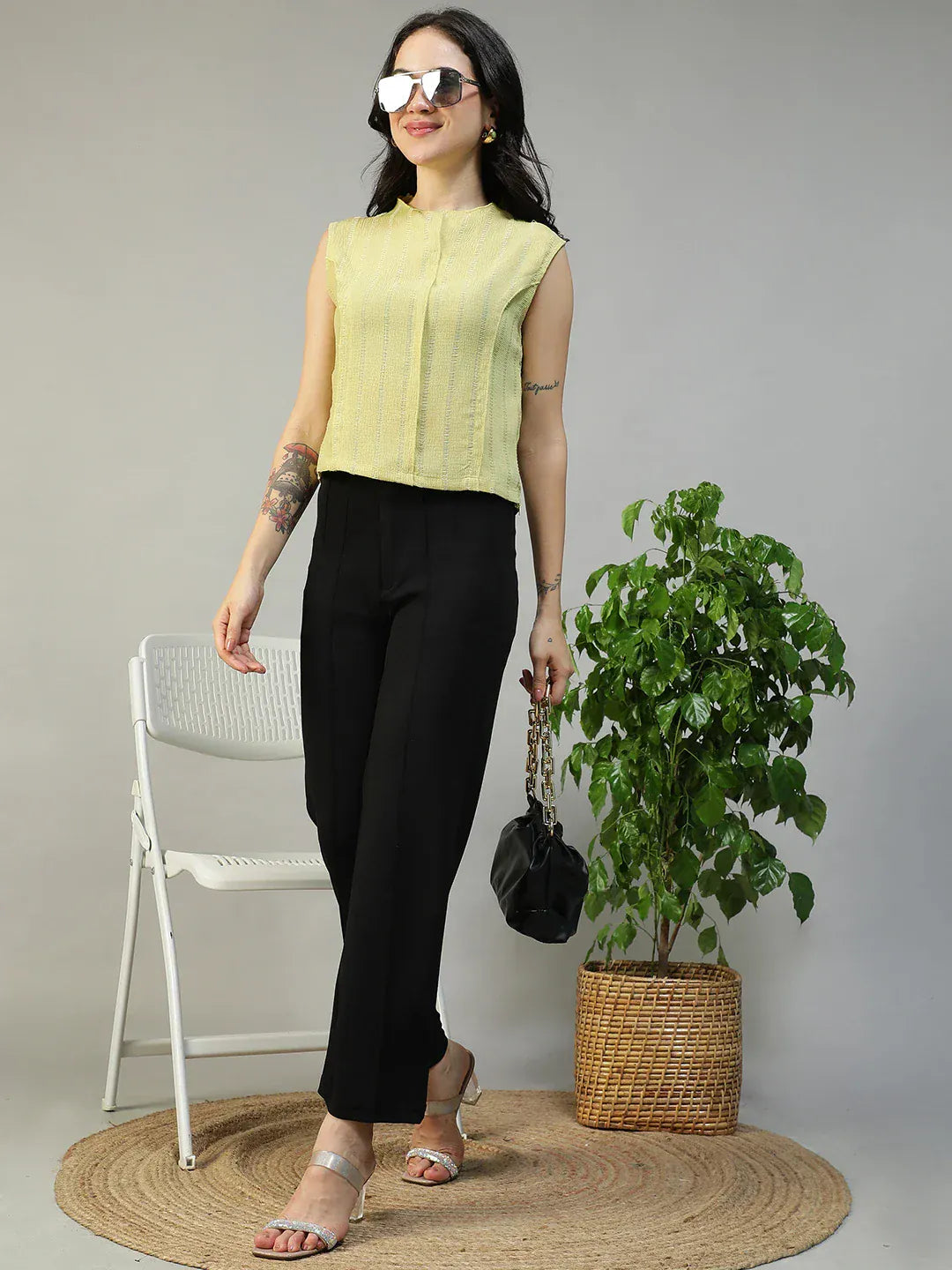 Women Yellow Top