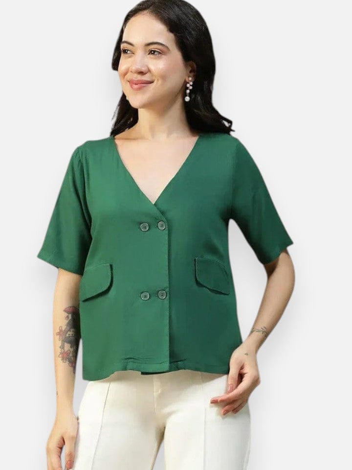 Women Green Top