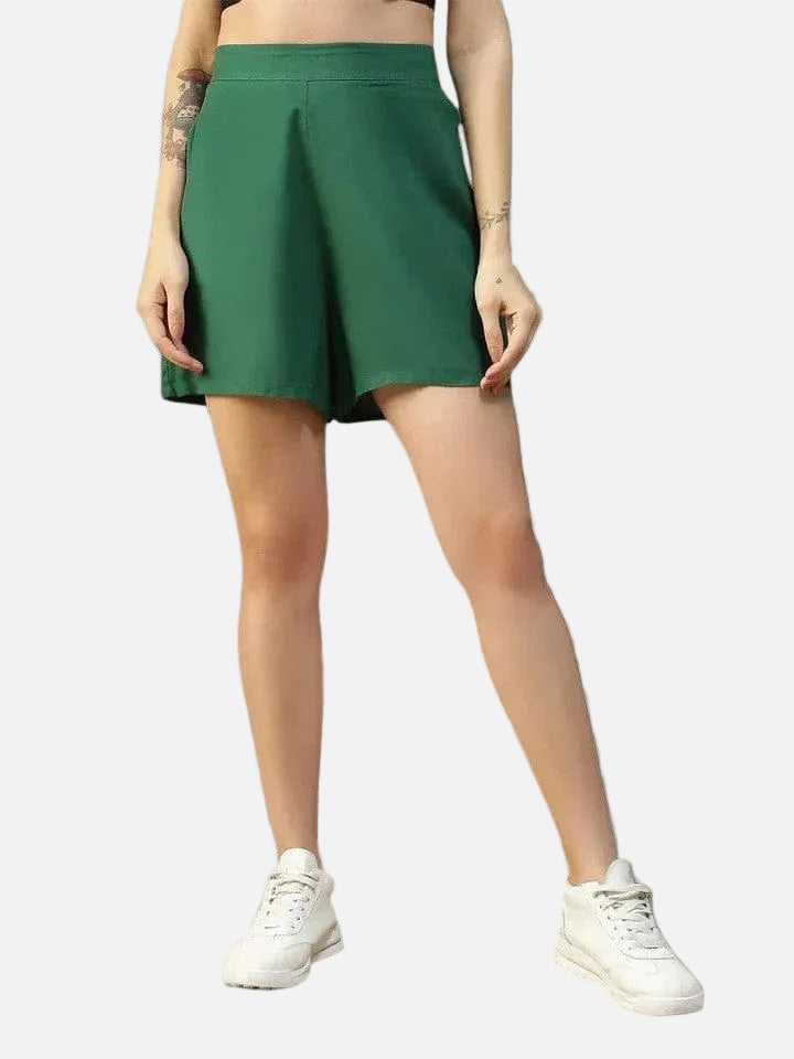 Women Green Short