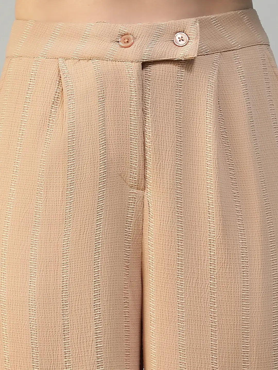 Beige Straight Pant