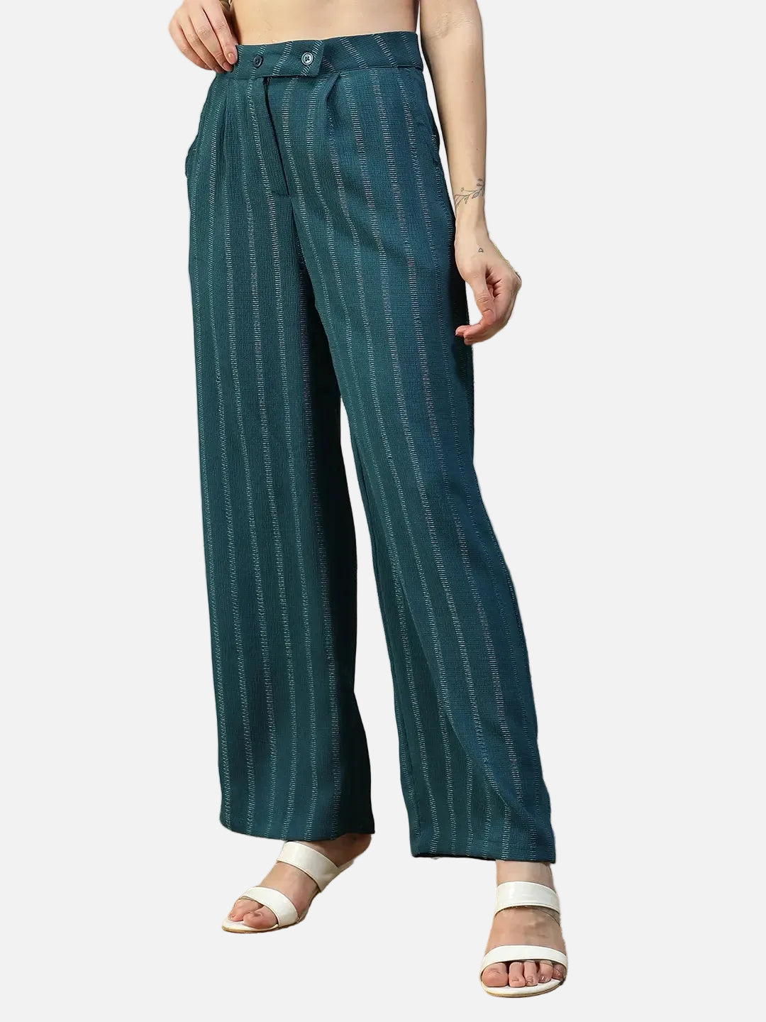 Teal Straight Pant
