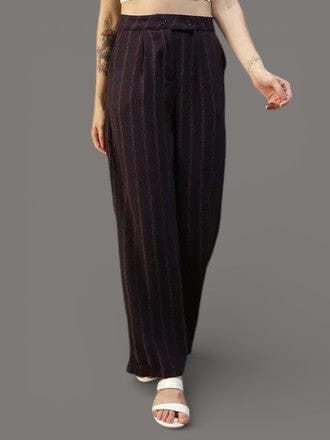 Purple Straight Pant