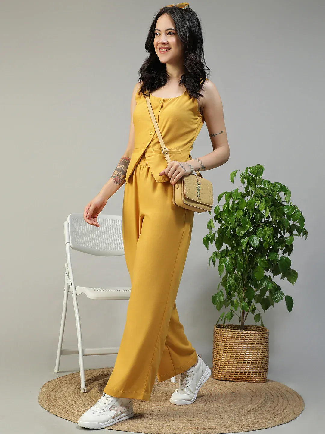 Yellow Cotton Co-Ord Set