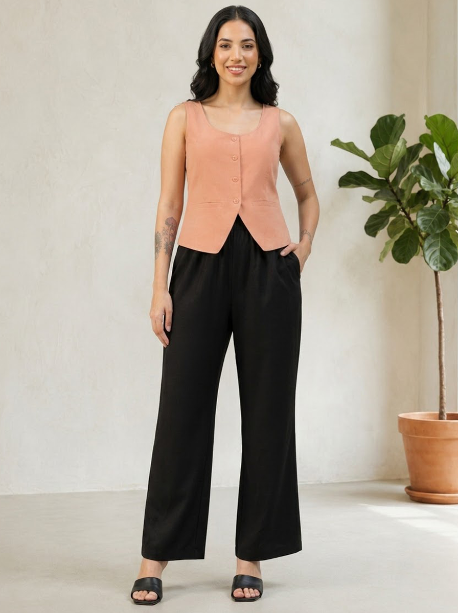 Women Brown Top Oxolloxo
