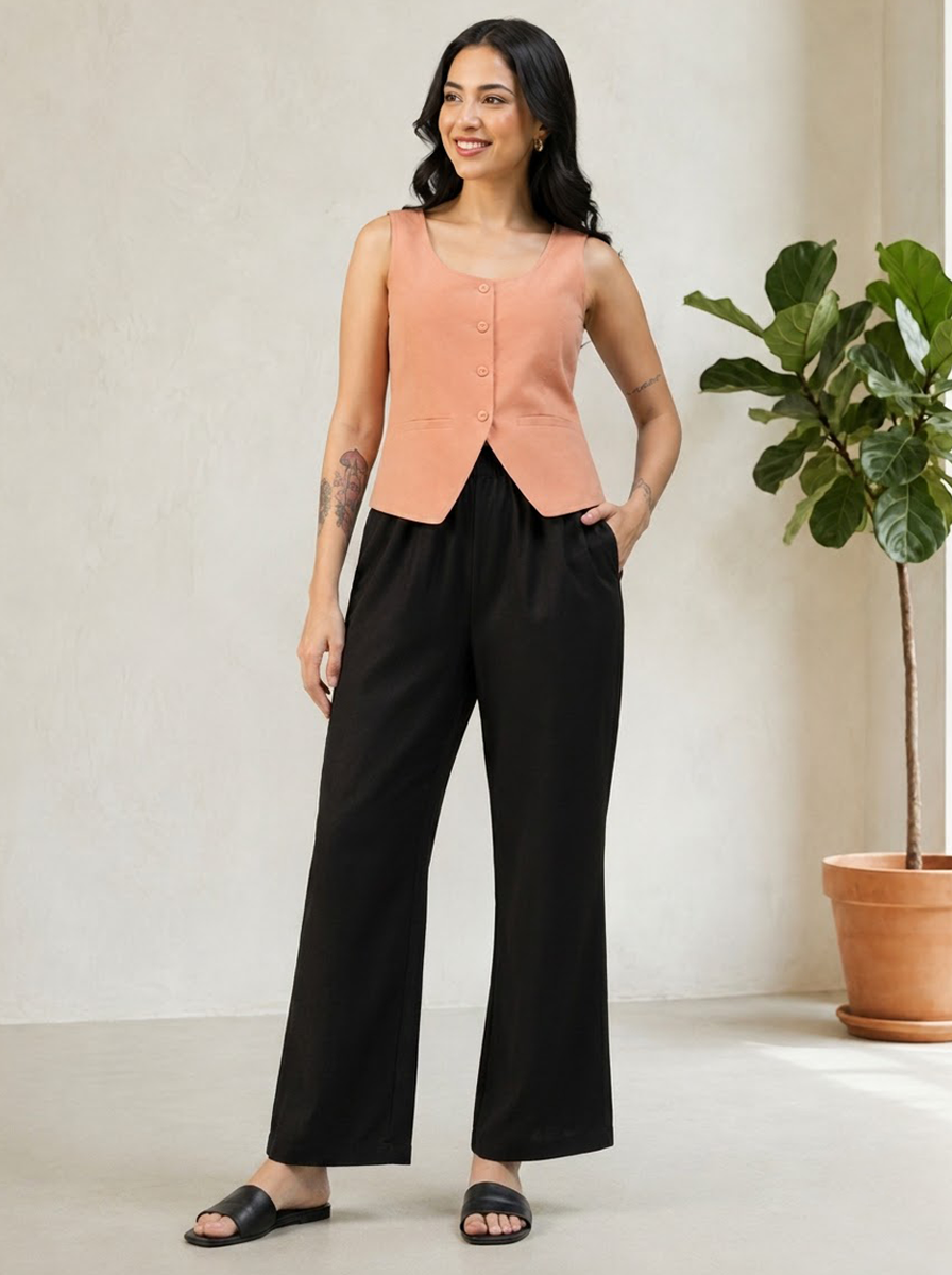 Women Brown Top Oxolloxo