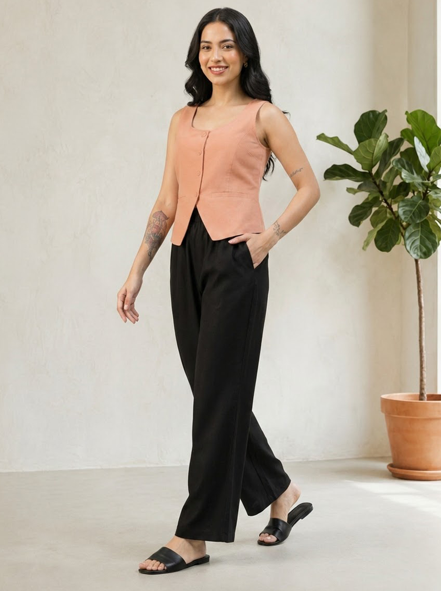 Women Brown Top Oxolloxo
