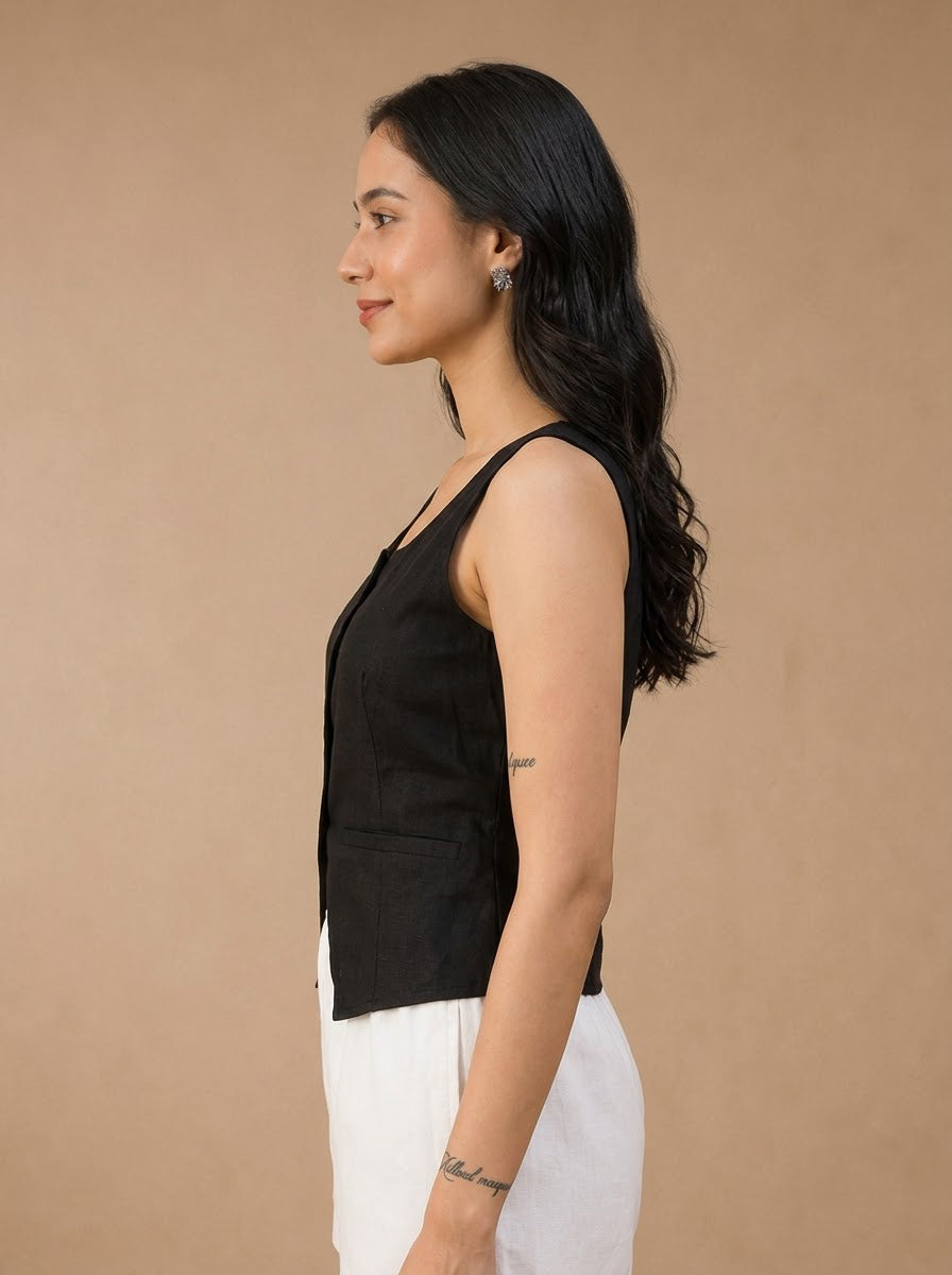 Women Black Top Oxolloxo