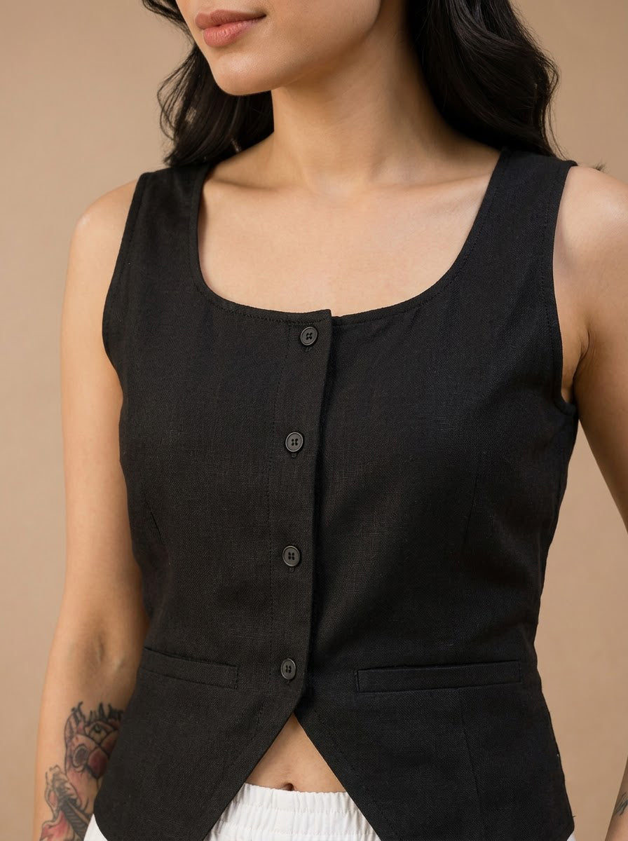 Women Black Top Oxolloxo