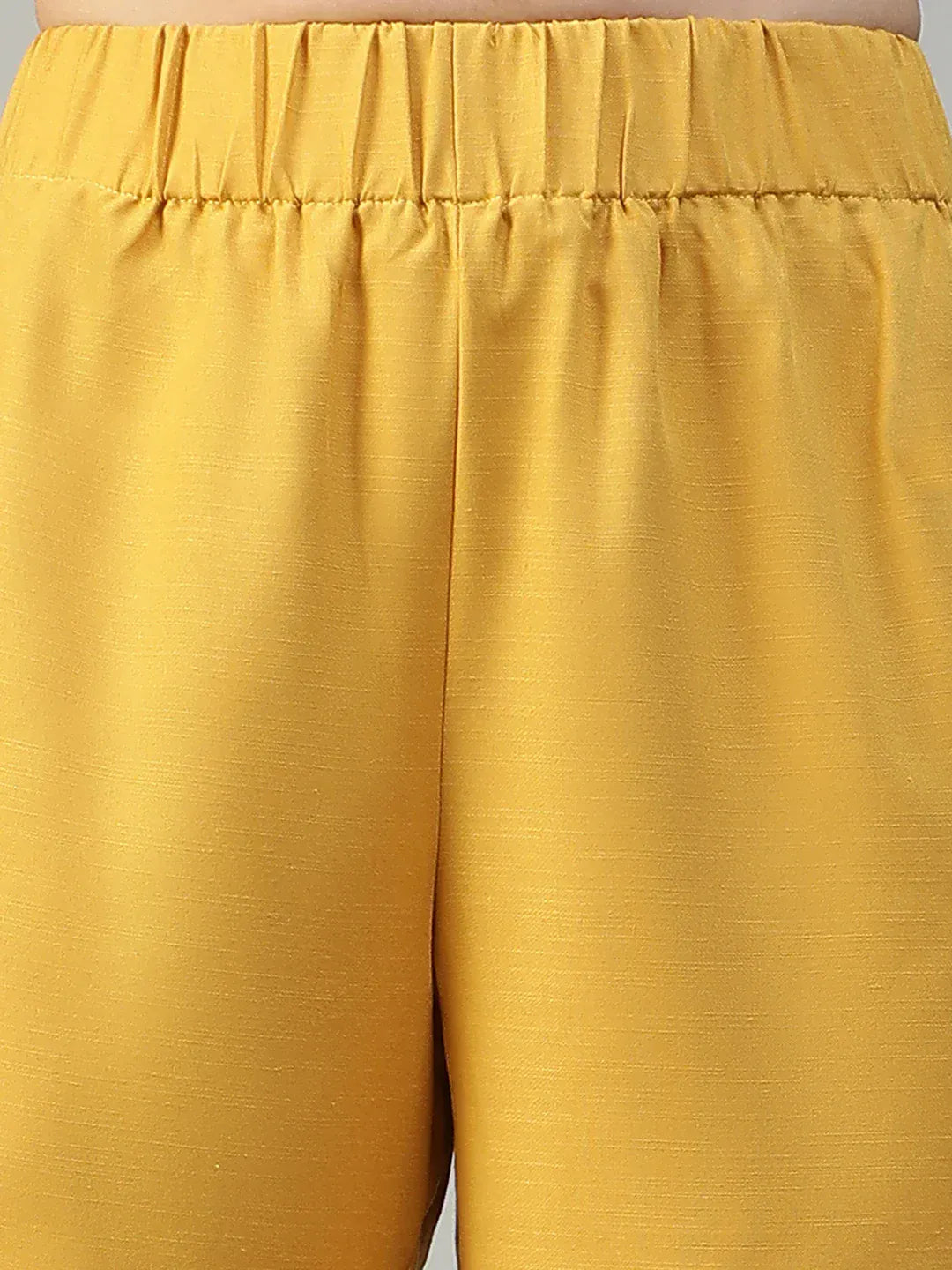 Yellow Straight Pant