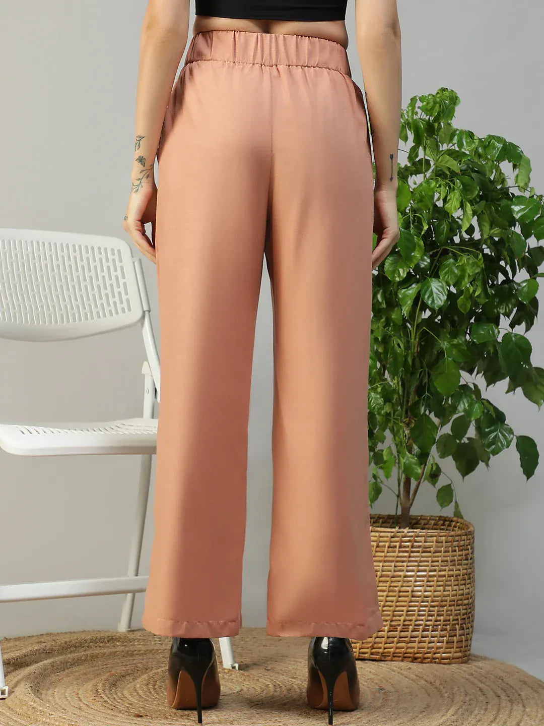 Peach Straight Pant