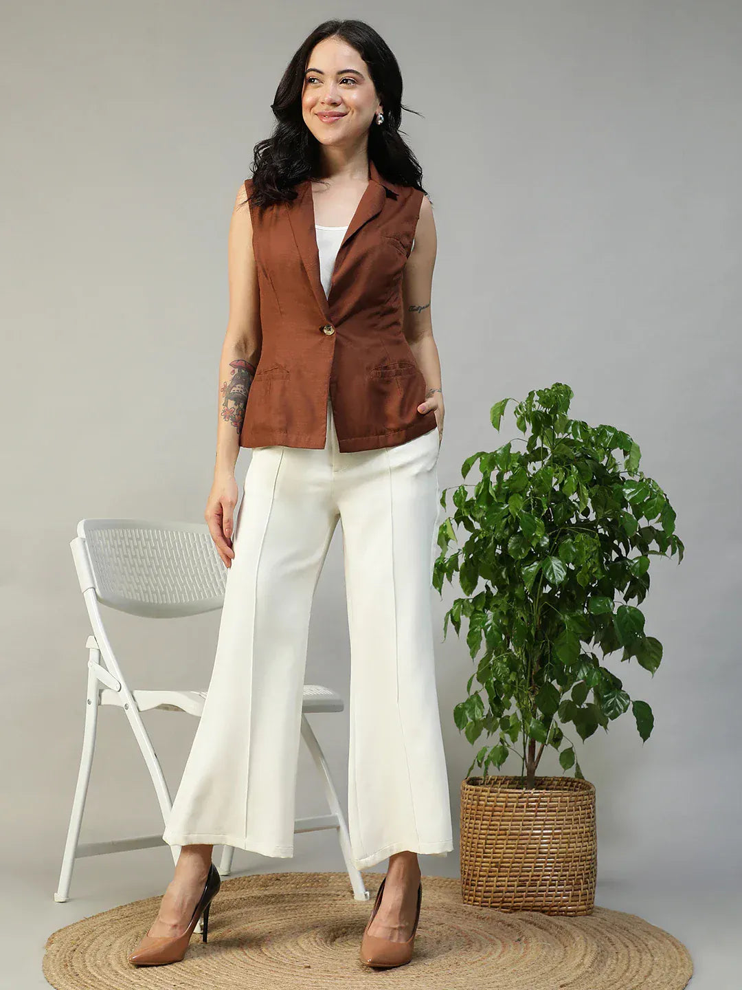 Women's Brown Blazer