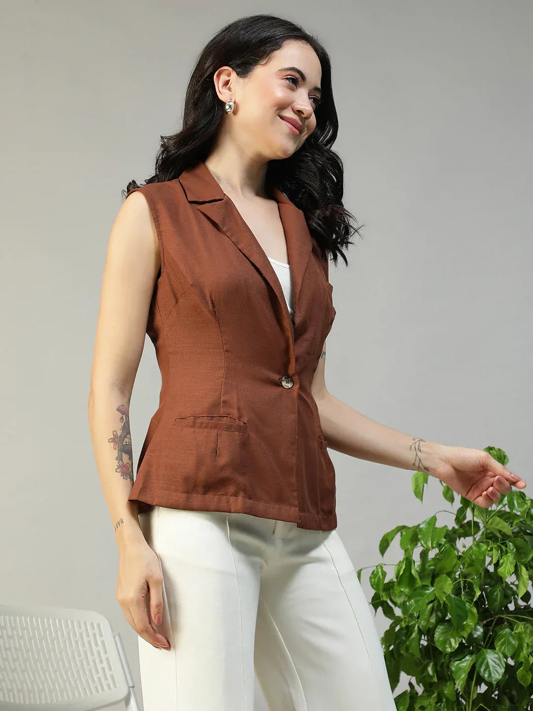 Women's Brown Blazer