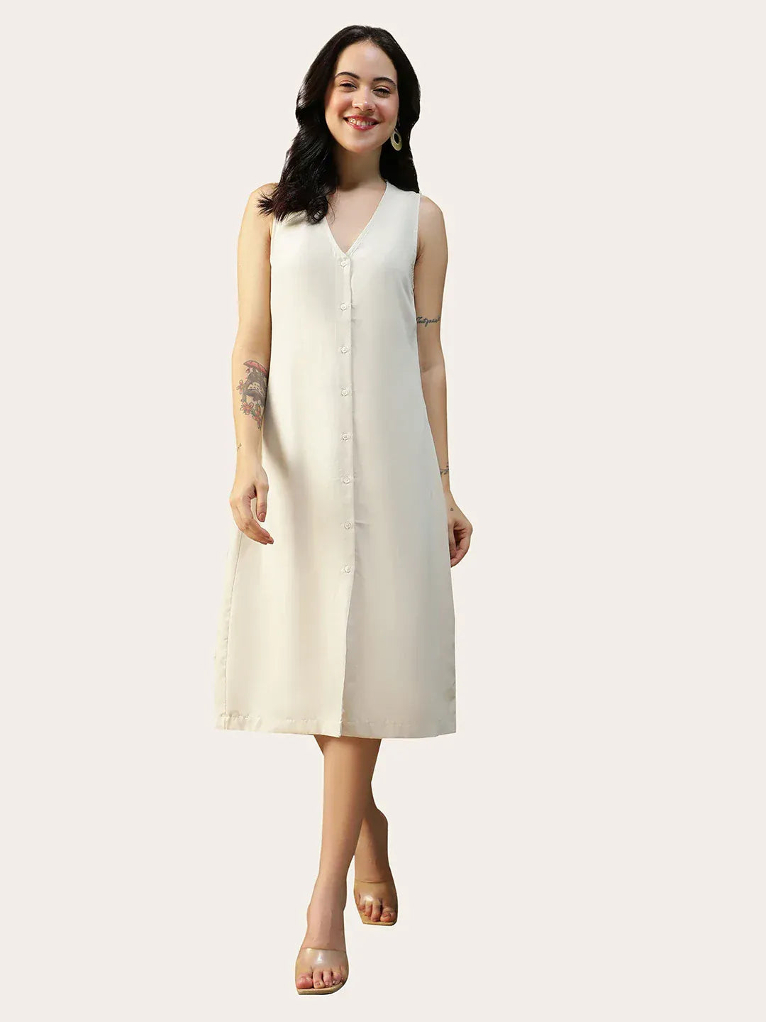 women-off-white-sleeveless-dress
