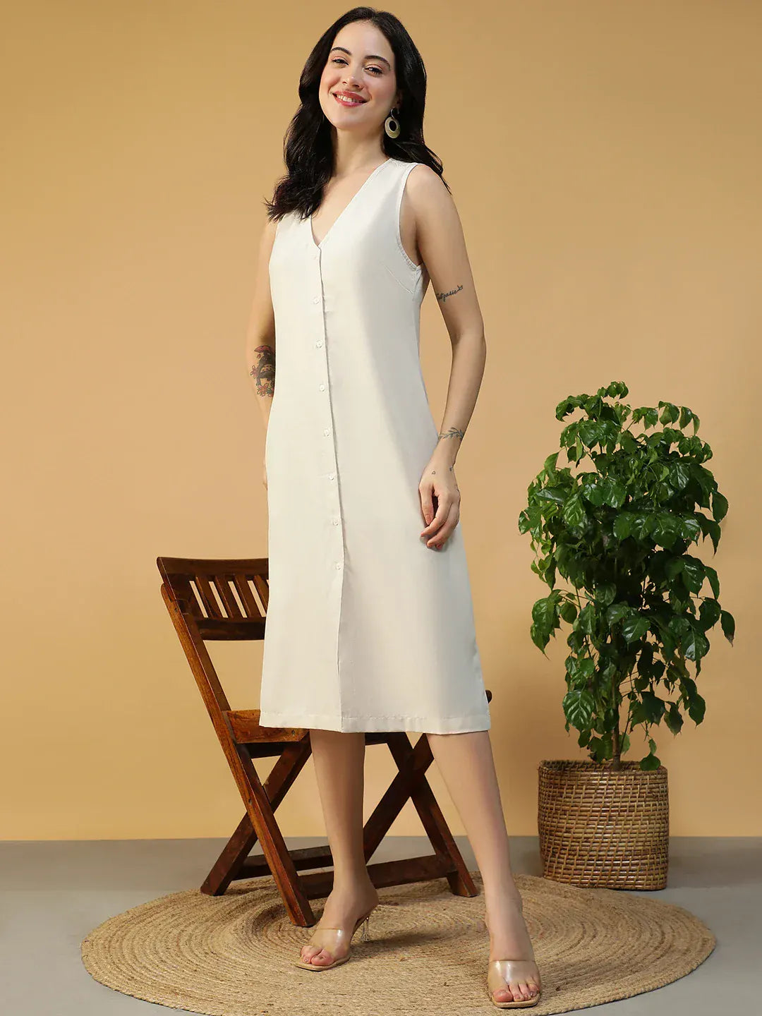 women-off-white-sleeveless-dress