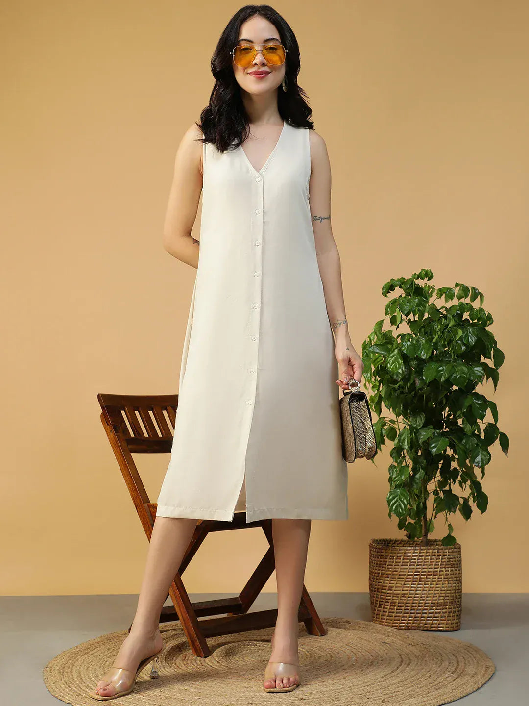 women-off-white-sleeveless-dress