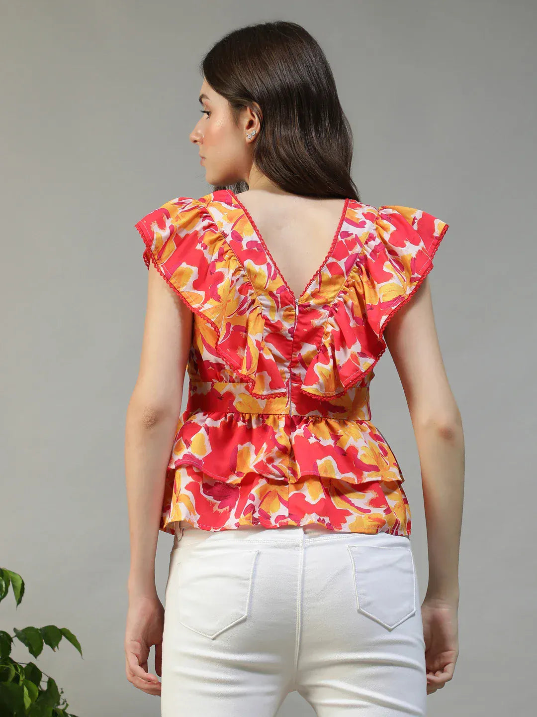 Multicolor Floral Print Top