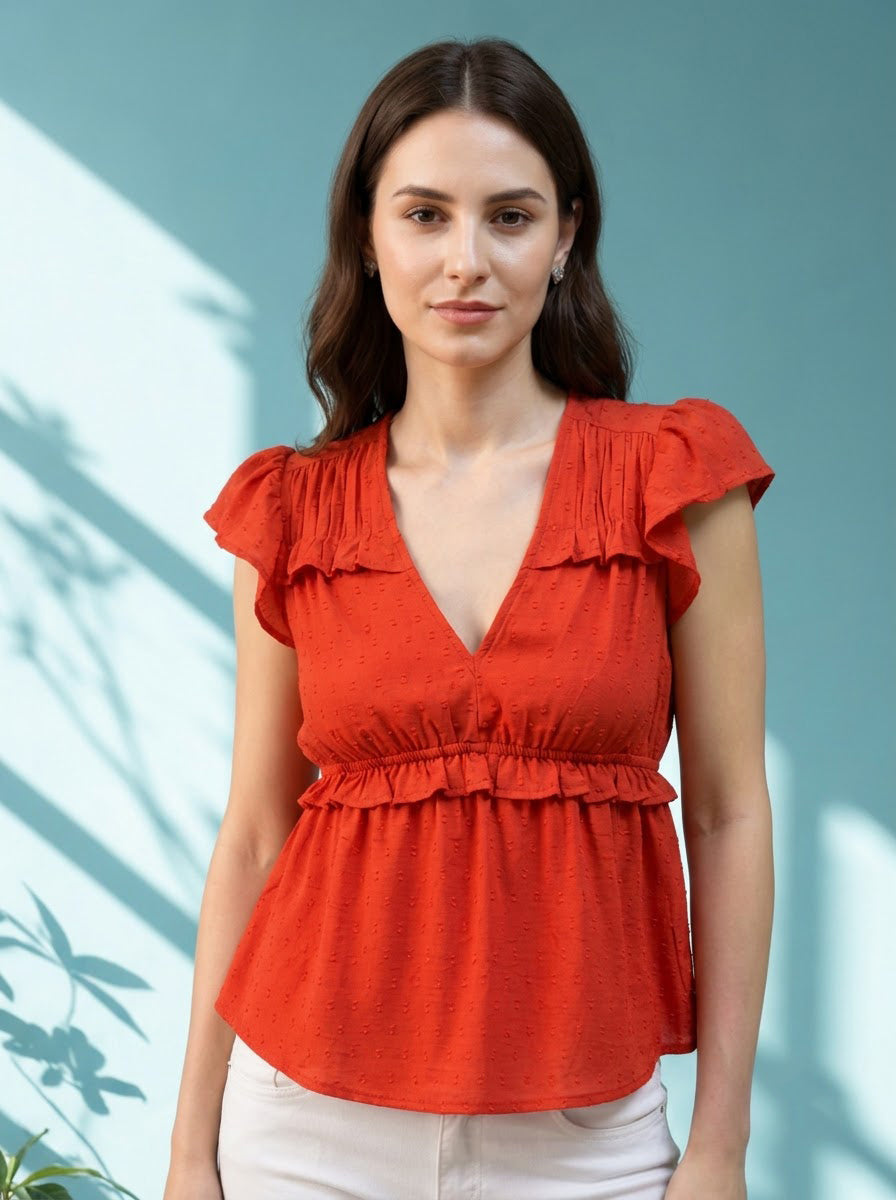 Women Brown Top