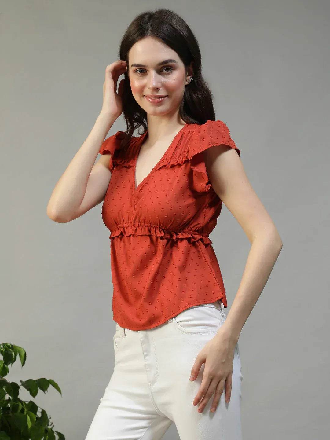 Women Brown Top