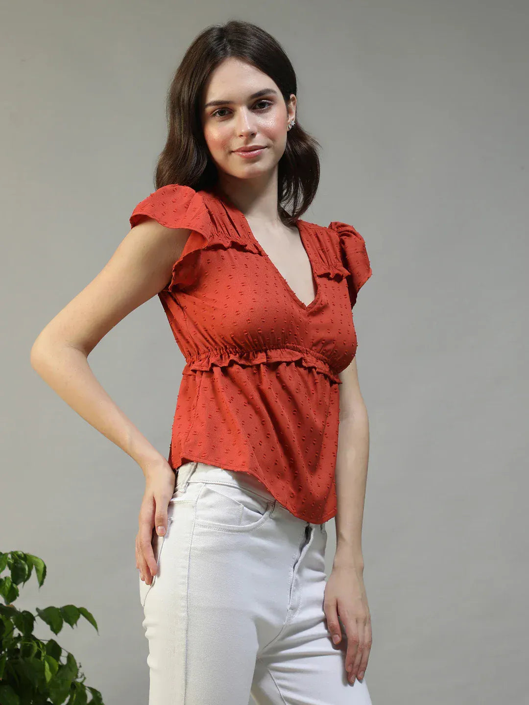 Women Brown Top