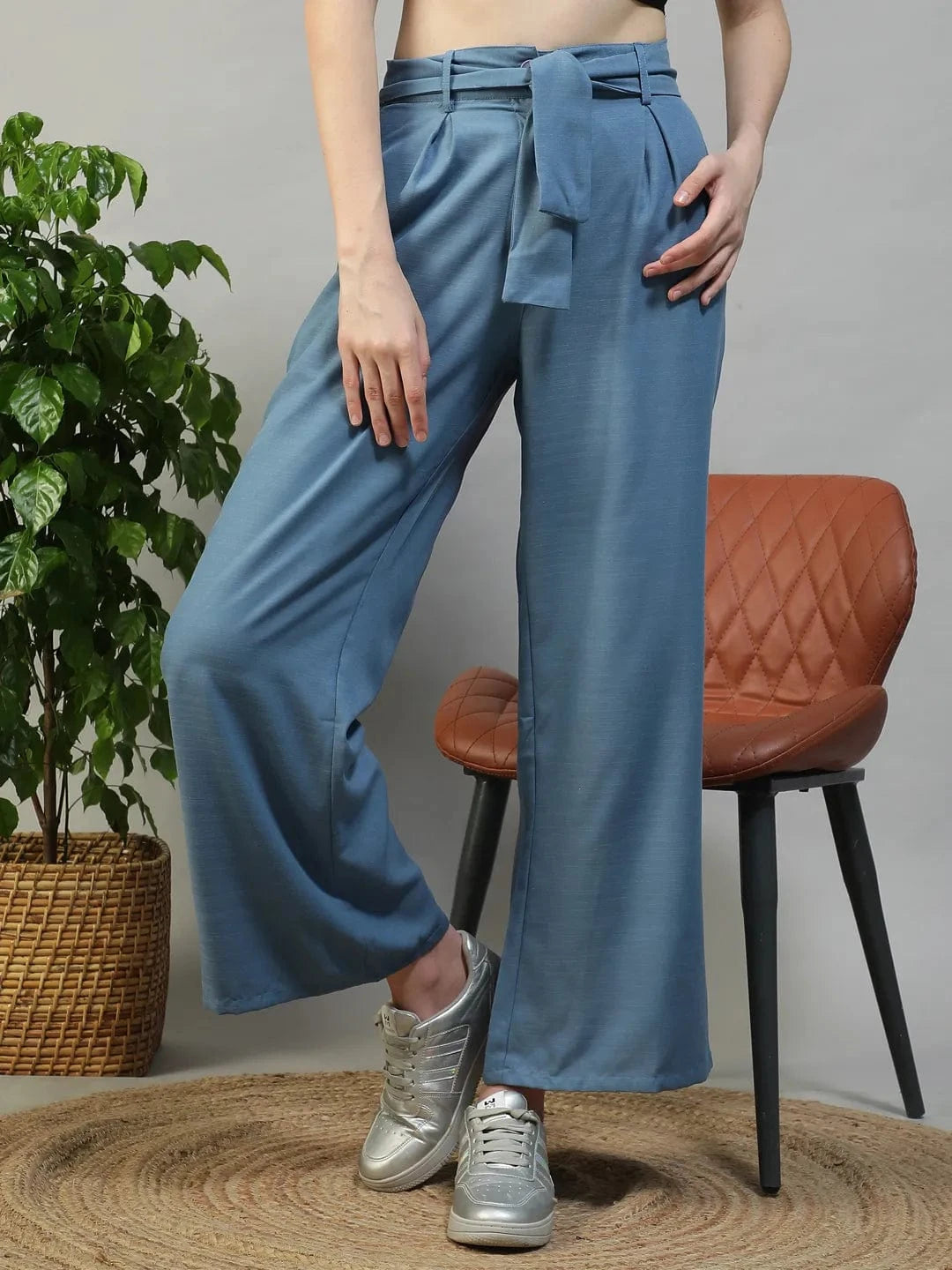 Blue Straight Pant