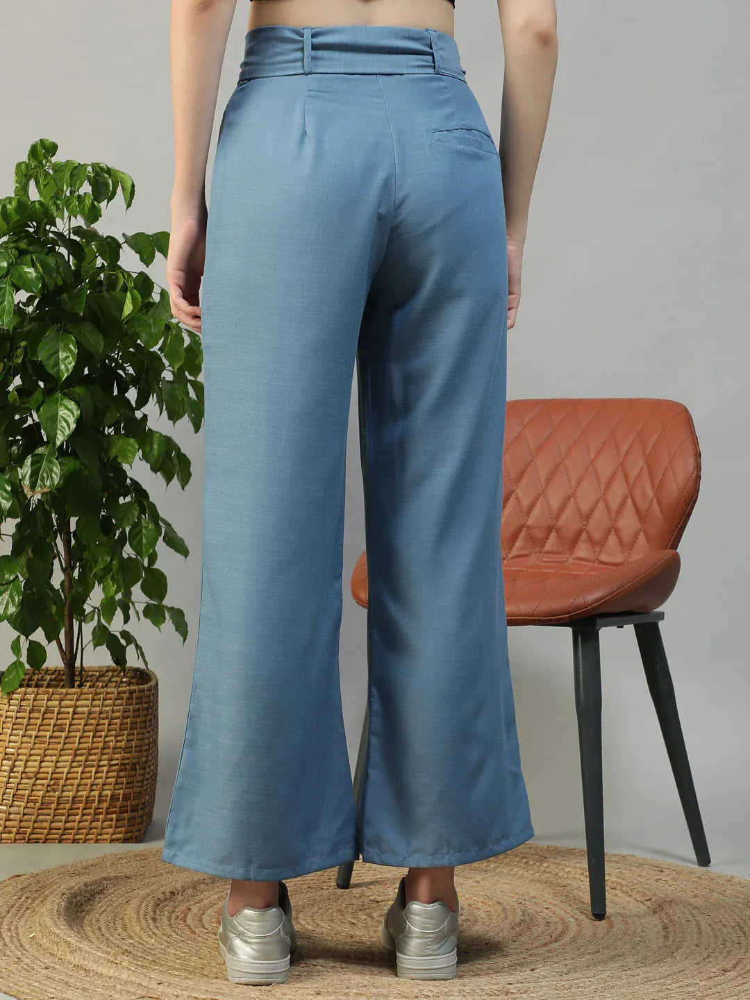 Blue Straight Pant