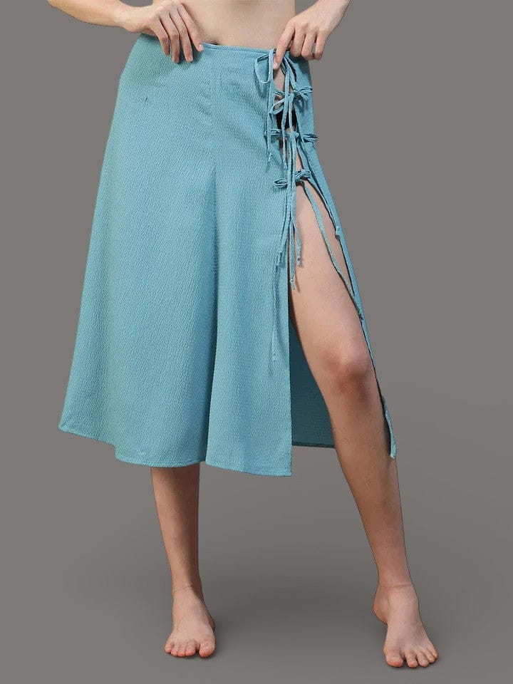 Sky Blue Beachwear Skirt