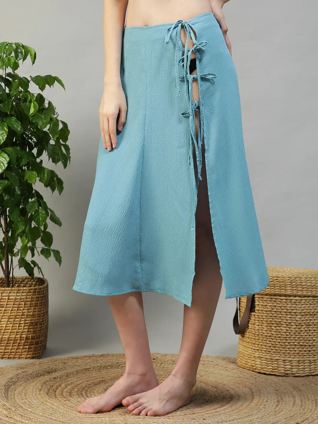 Sky Blue Beachwear Skirt