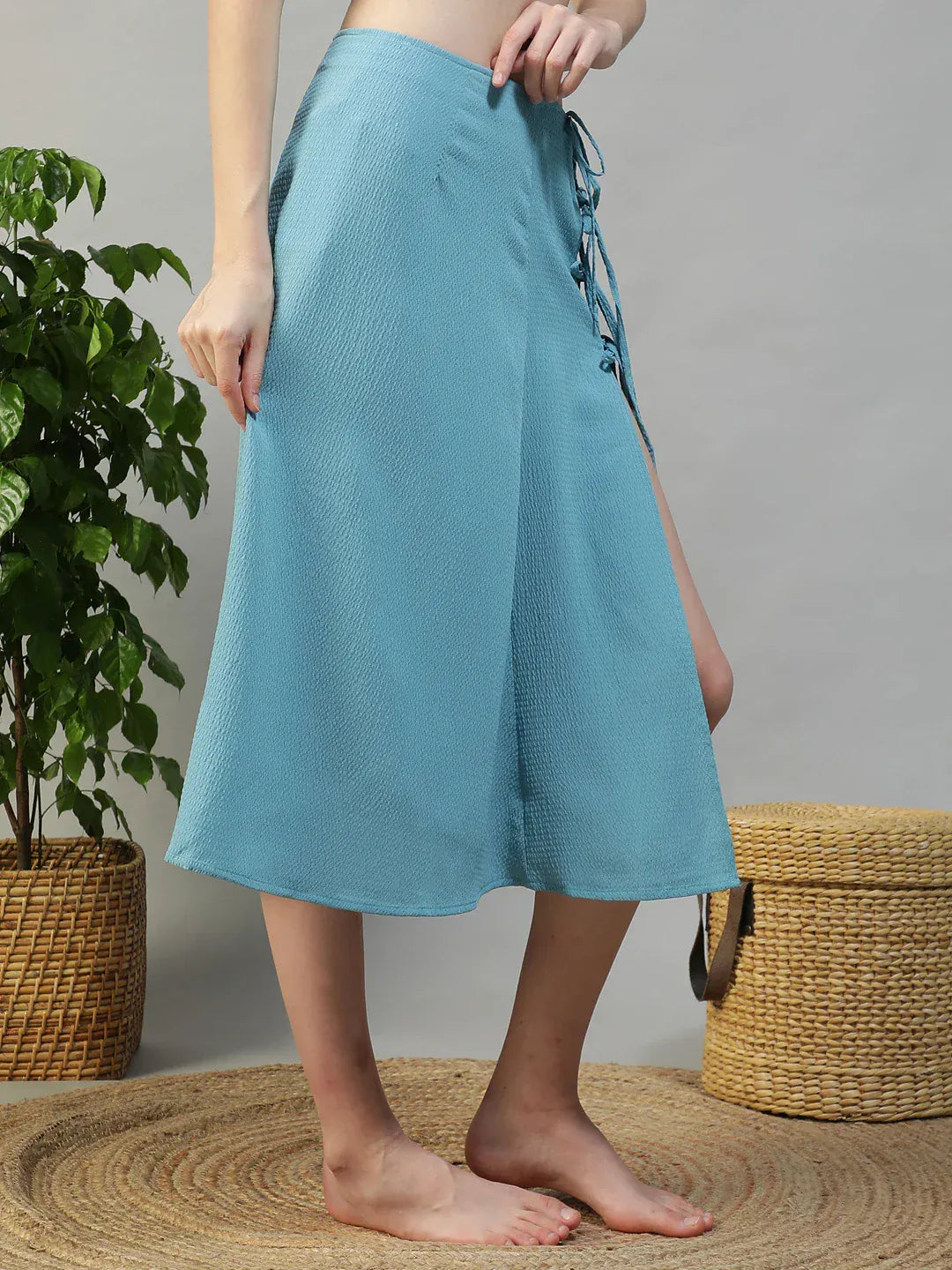 Sky Blue Beachwear Skirt