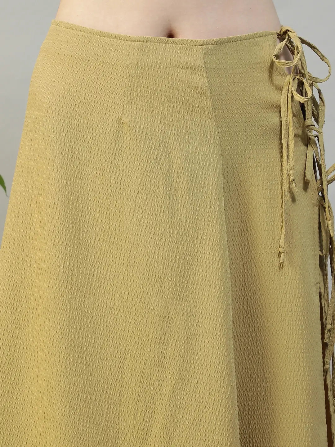 Khaki Beachwear Skirt