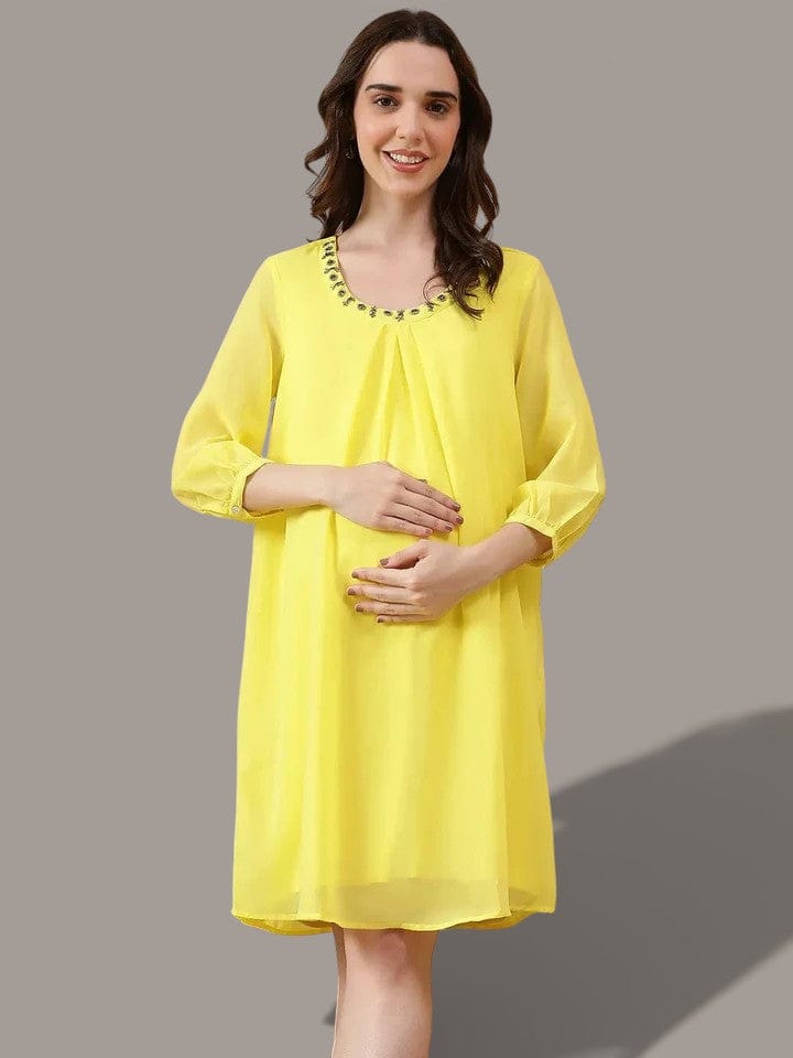 Yellow Maternity Dress