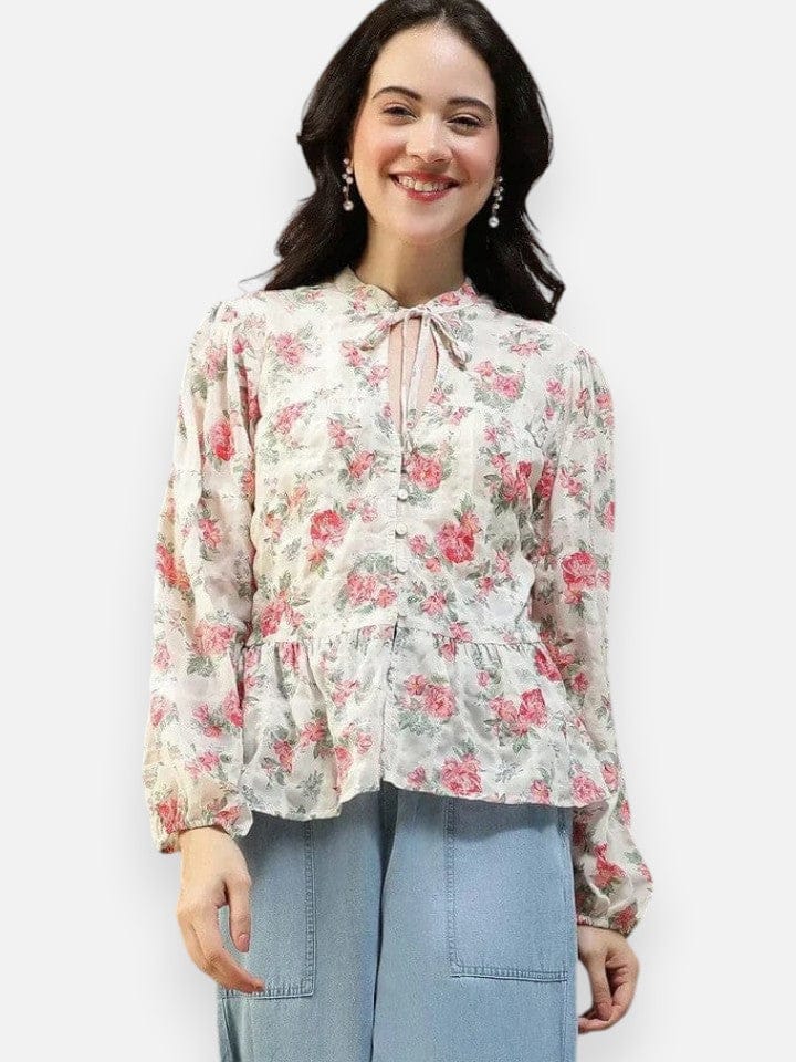 Multicolor Floral Print Top