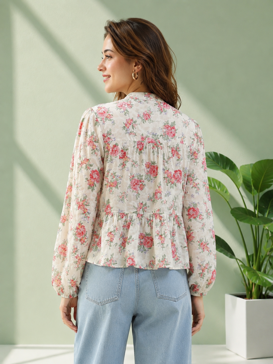 Multicolor Floral Print Top