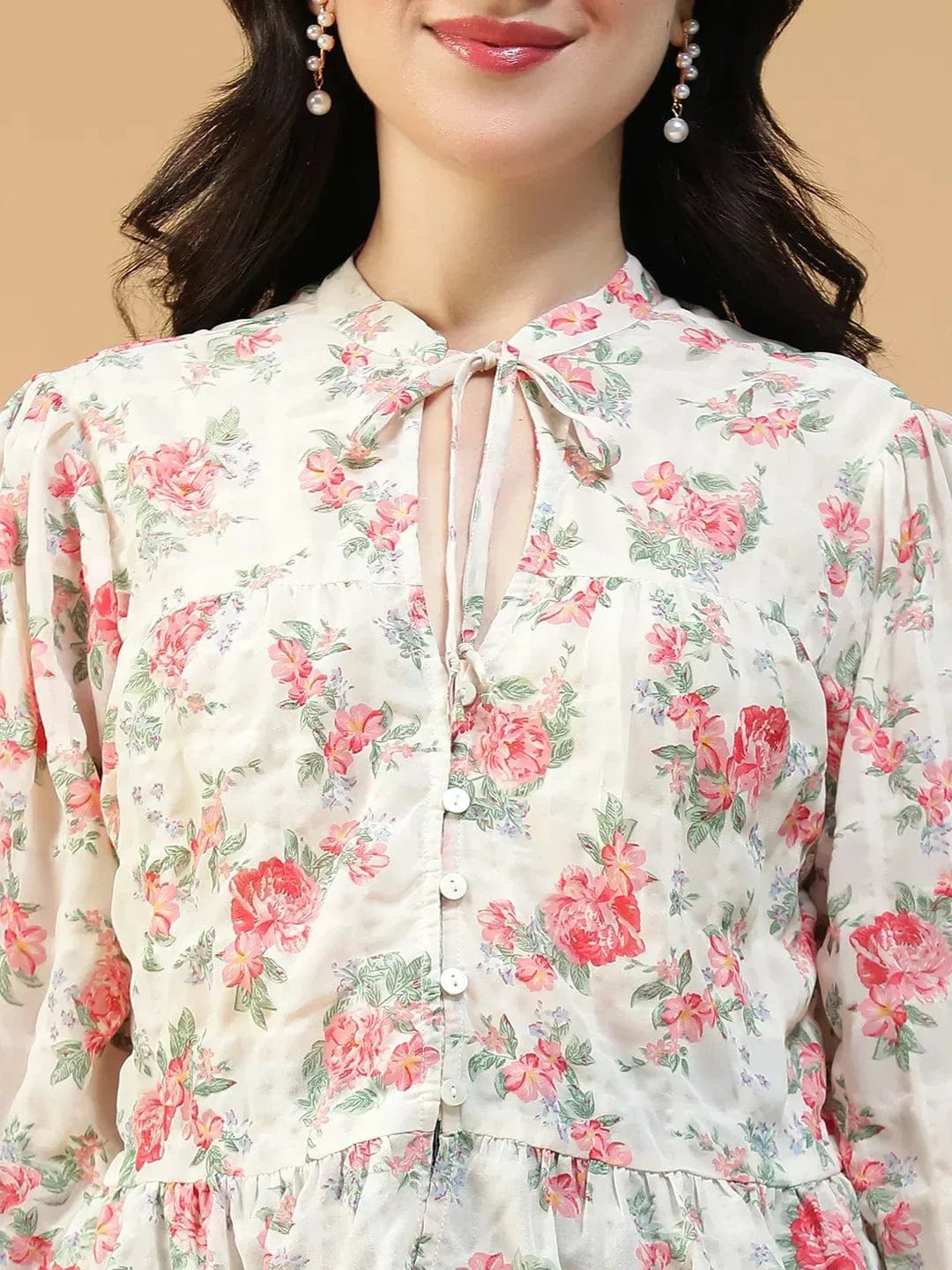 Multicolor Floral Print Top