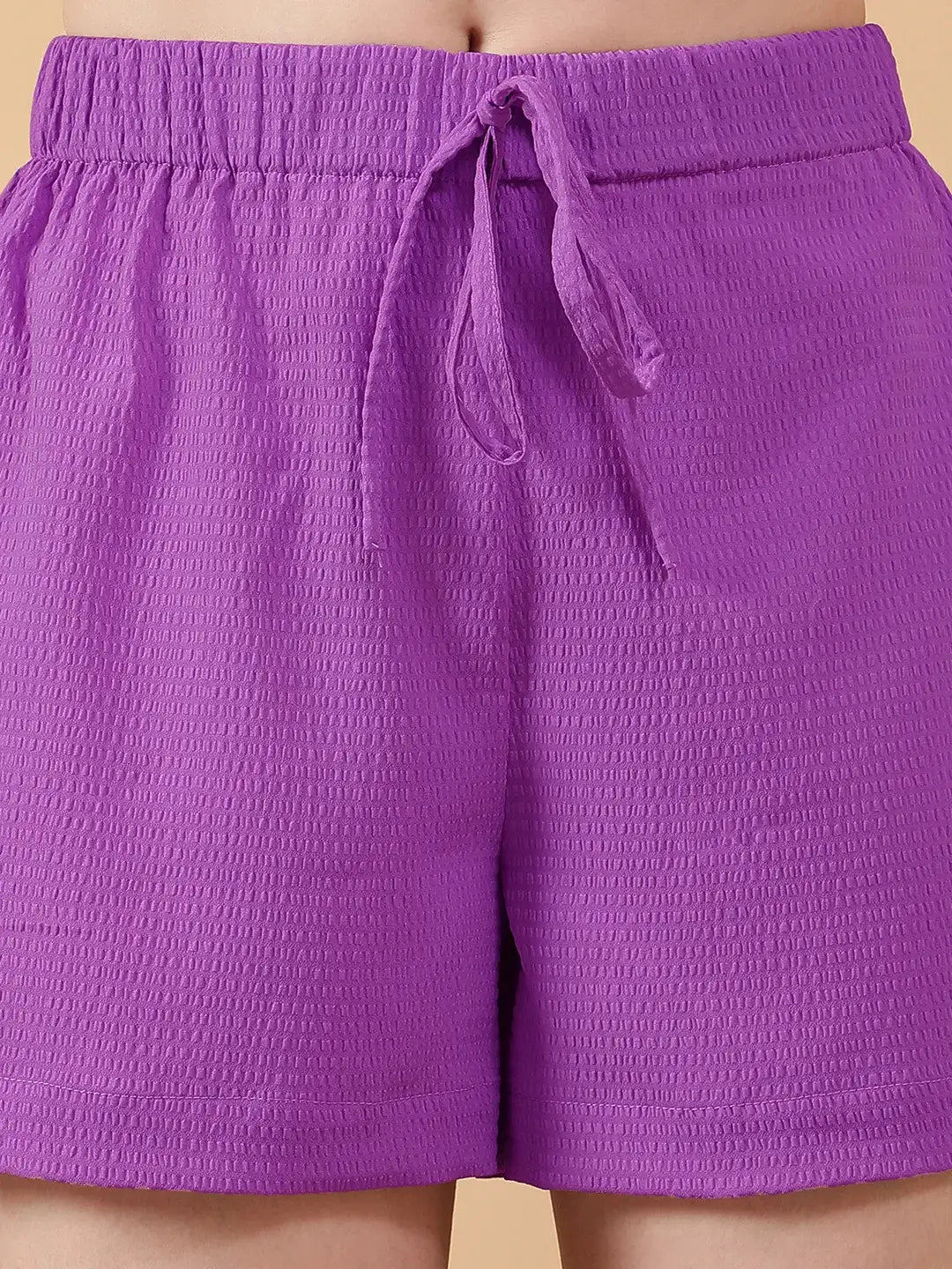 Women Purple Shorts