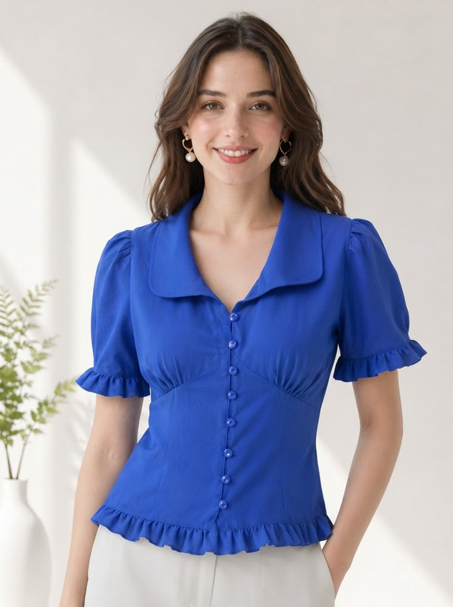 Women Blue Top