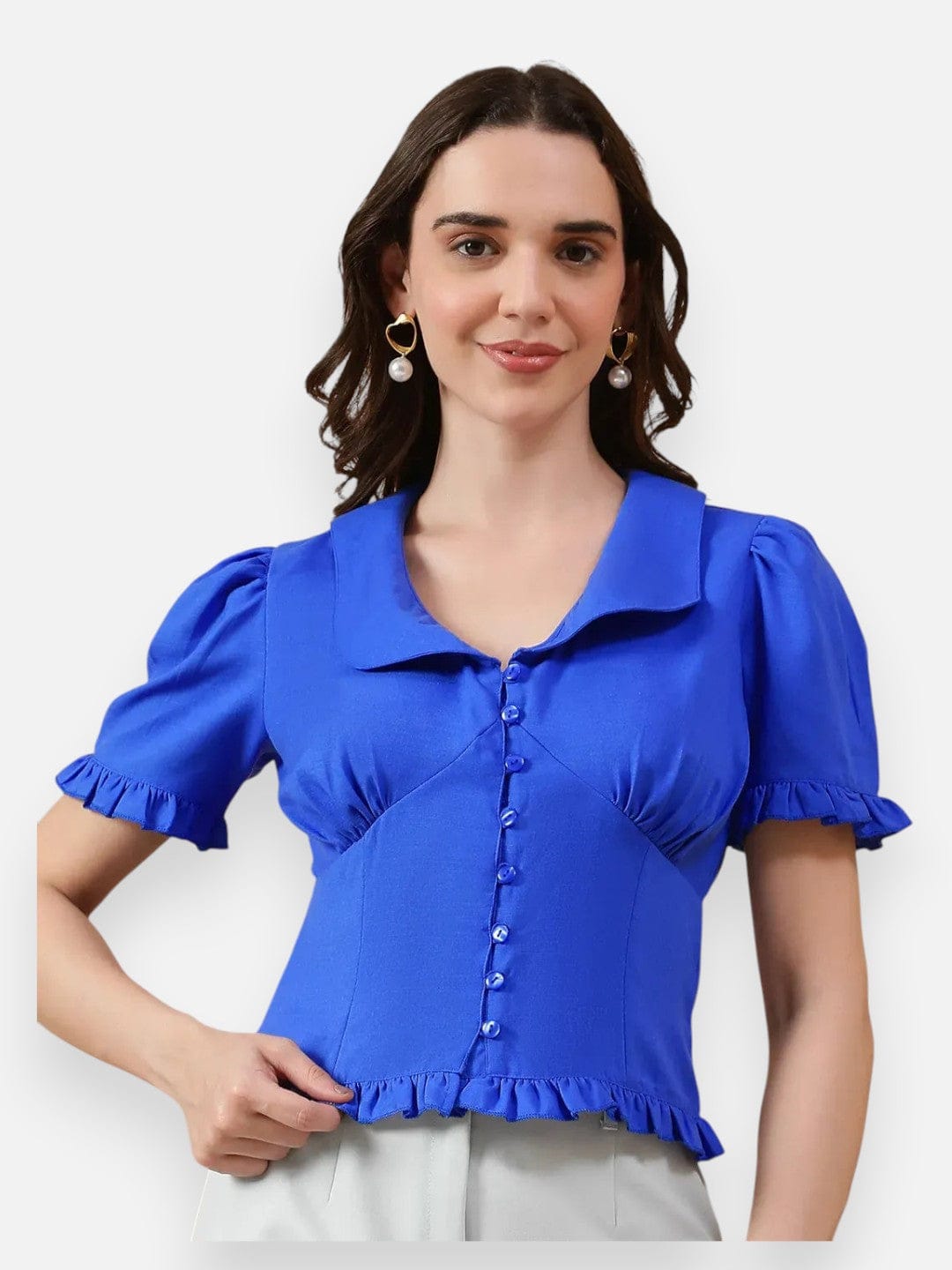 Women Blue Top