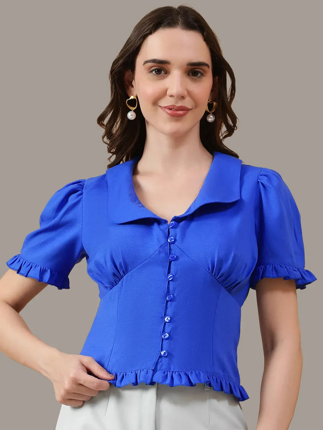 Women Blue Top
