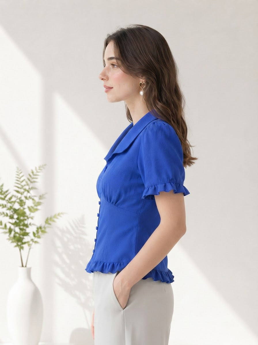 Women Blue Top
