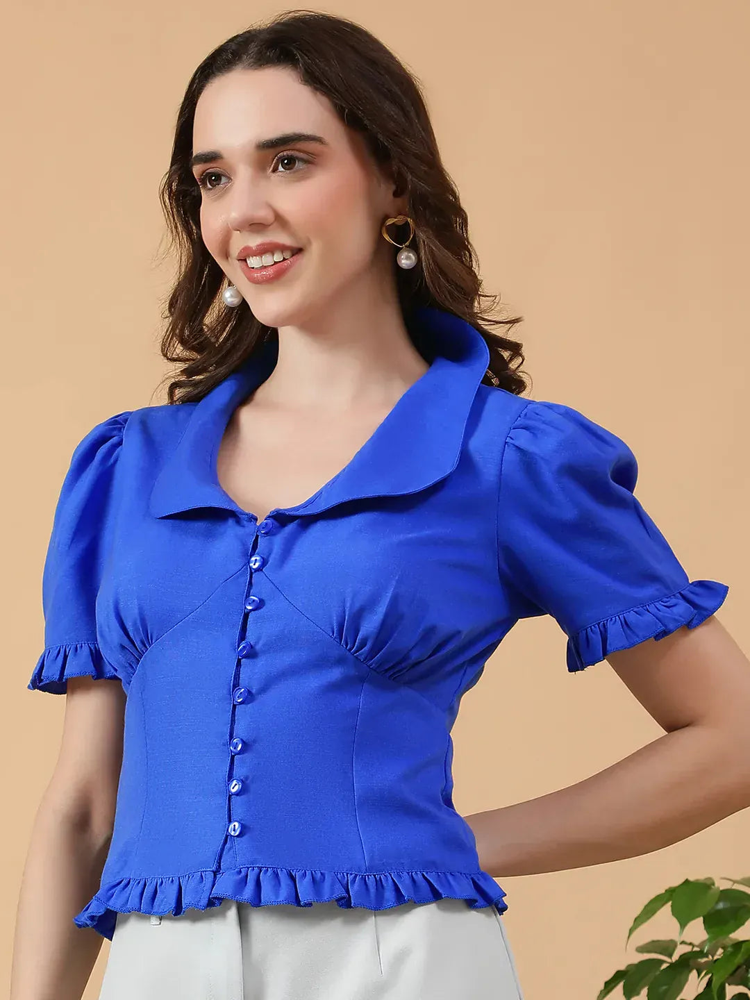 Women Blue Top