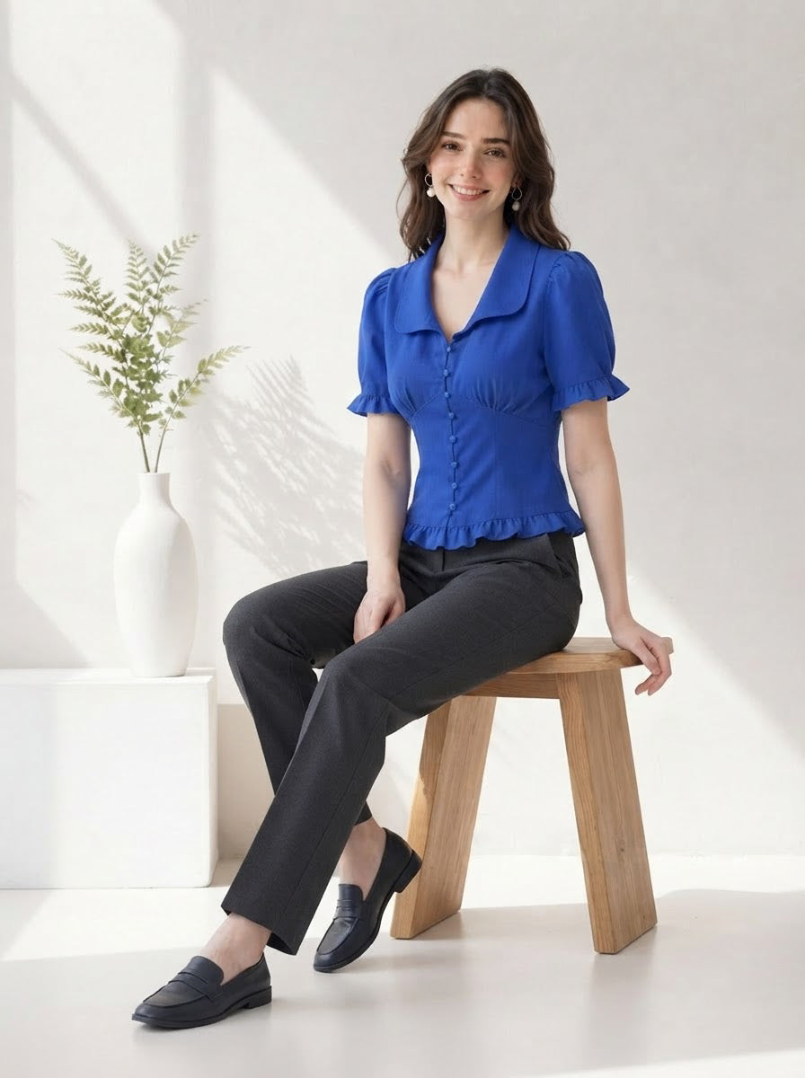 Women Blue Top